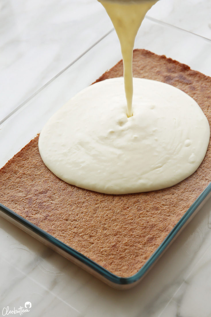 Toasted Milk Basbousa With Cream Cleobuttera