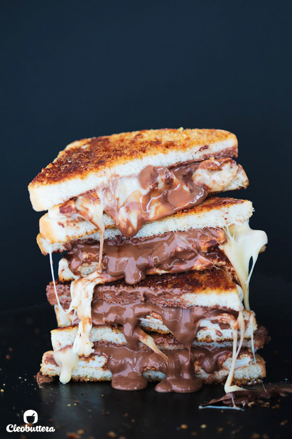 Grilled S Mores Sandwich Cleobuttera