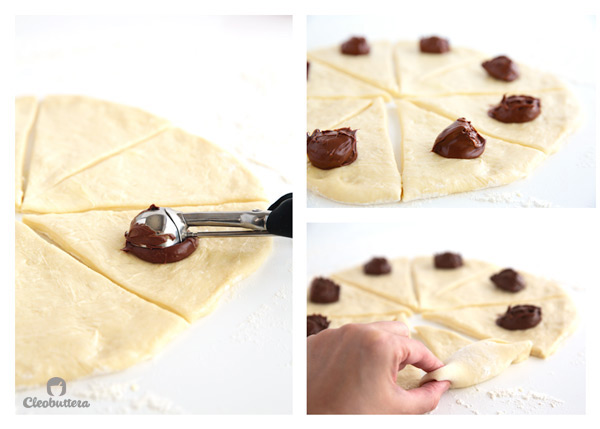 Heavenly Crescent Rolls (3 Ways) - The fluffiest and most tender rolls you could possible have, with 3 different fillings. There's the Nutella filled, the gooey mozzarella stuffed and the classic plain butter. 