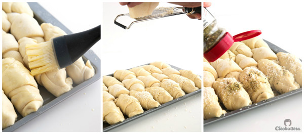 Heavenly Crescent Rolls (3 Ways) - The fluffiest and most tender rolls you could possible have, with 3 different fillings. There's the Nutella filled, the gooey mozzarella stuffed and the classic plain butter. 