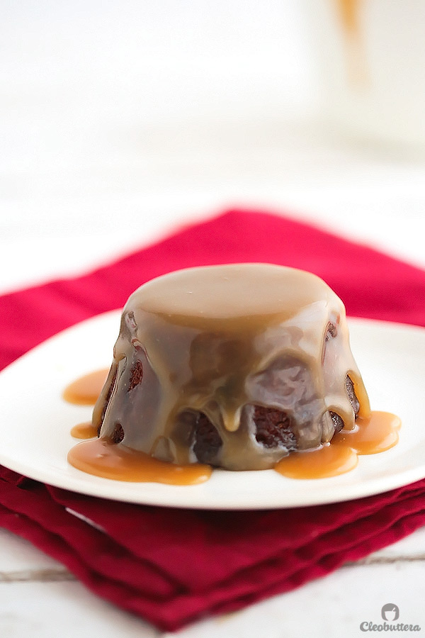 Sticky Toffee Pudding...Warm date laced cake soaked and drizzled with a luxurious toffee sauce. Amazing with vanilla ice cream!