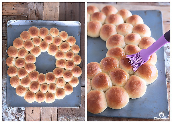 Ring around a Rolls -Bite-sized dinner rolls ring served with a cheese fondue dip. Perfect for the holidays and special occasions!