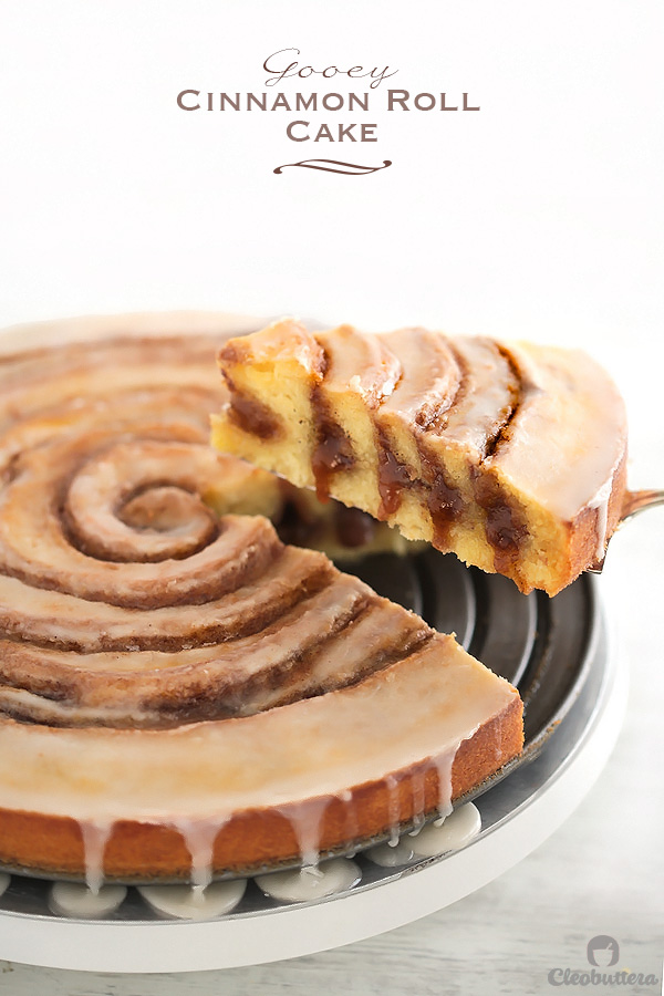 Easy Gooey Cinnamon Roll Cake - All the deliciousness of cinnamon rolls in a fraction of the time and effort.