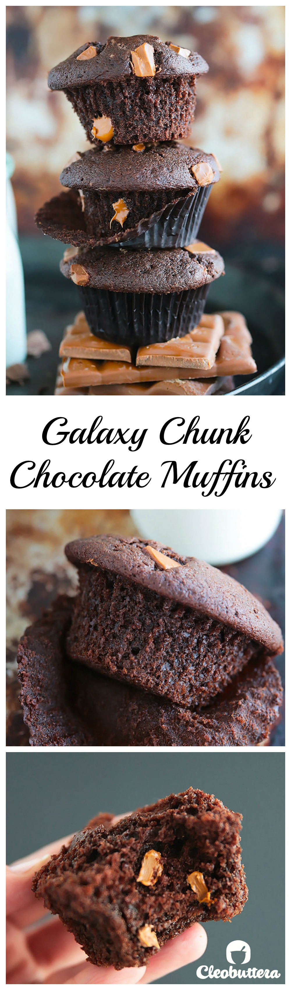 Galaxy Chunk Chocoalte Muffins - Pinterest
