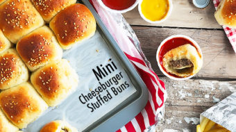 Mini Cheeseburger-stuffed Buns