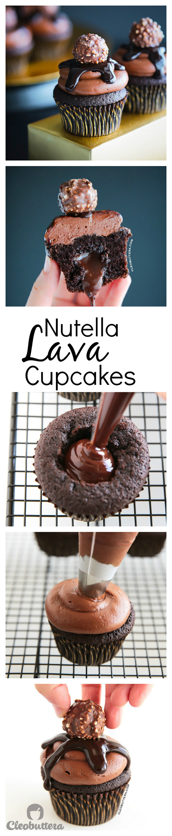 Nutella Lava Cupcake - pinterest