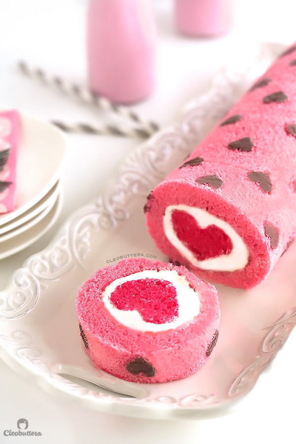“Love is All Around” Cake Roll | Cleobuttera
