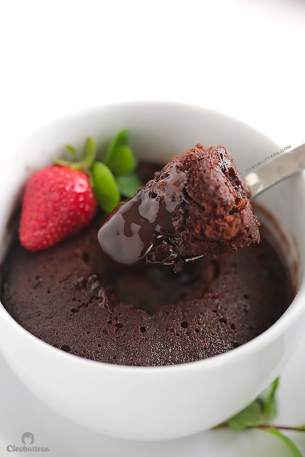 Nutella Lava Cake in a cup