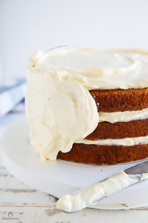 Molly S Carrot Cake With Spiced Cream Cheese Frosting Recipe Molly Yeh Food Network