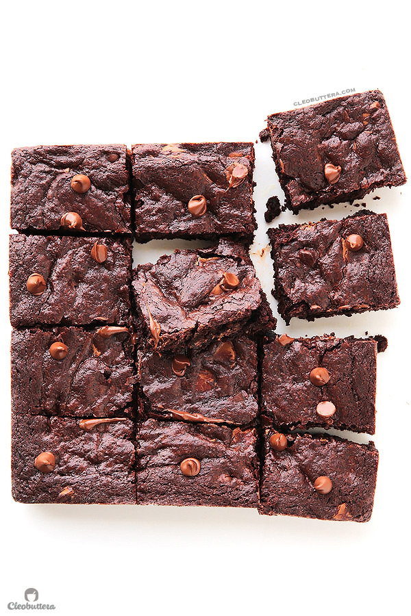 Super Fudgy Better Than the Box Brownies {Some of the chewiest, fudgiest and most chocolatey brownies you'll ever taste. So quick and easy too!}