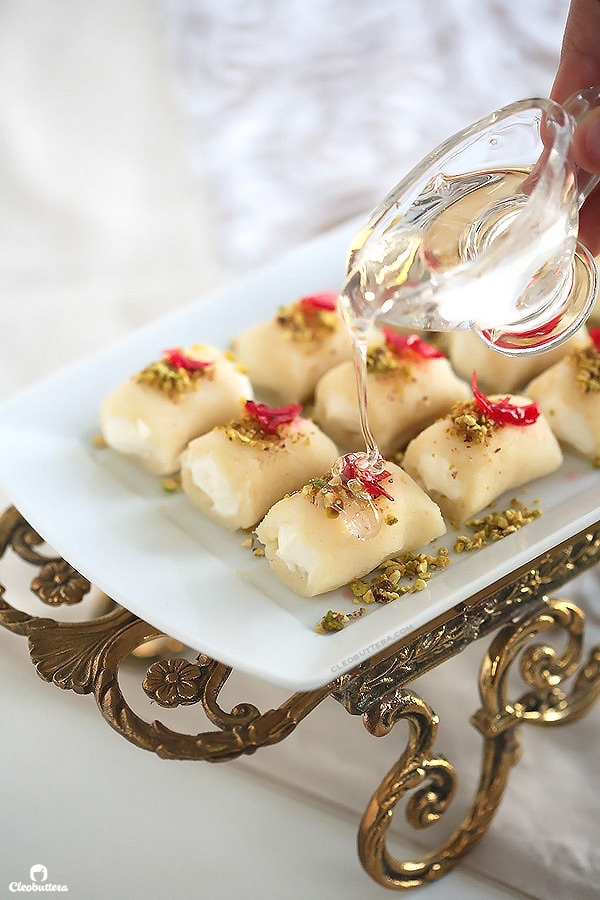 Halawet El Jibn (Sweet Cheese Rolls)