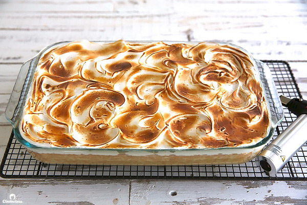 Tres Leches Cake with Toasted Marshmallow Frosting