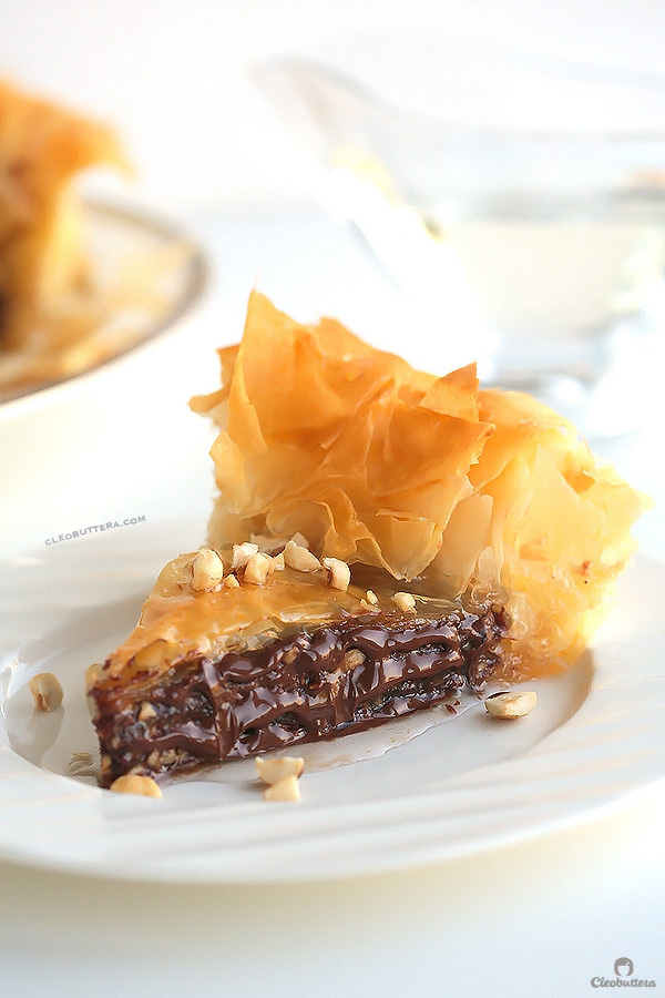 Nutella Hazelnut Baklava Pie