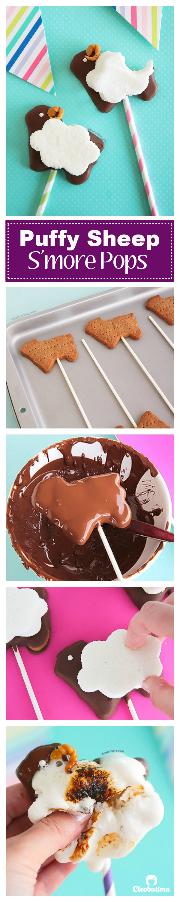 Puffy SHeep Smores pops - pinterest