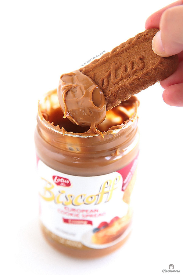 These are a cookie butter lover dream come true! Packed with Biscoff flavor from ground Biscoff that goes straight into the dough and a scoop of Biscoff spread that gets stuffed inside. Insane!