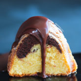 Simply a PERFECT recipe for this all-time classic! Super-moist with a tender crumb. The vanilla and chocolate marry beautifully in texture, yet pleasantly contrast in flavor. The vanilla portion is buttery and vanilla-y, while the chocolate is pretty chocolatey without tasting bitter.
