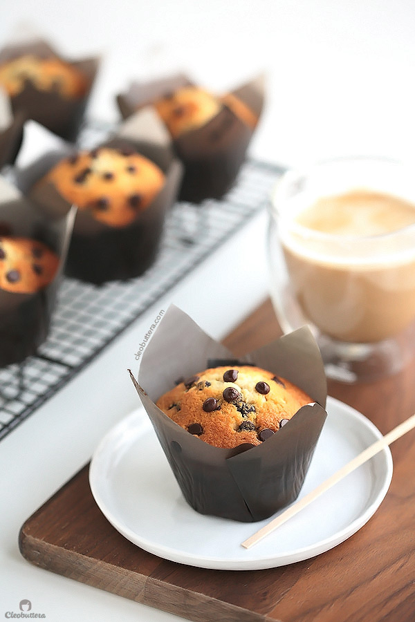 This is the chocolate chip muffin recipe you've been searching for! SO soft, tender and super moist. THE BEST EVER!
