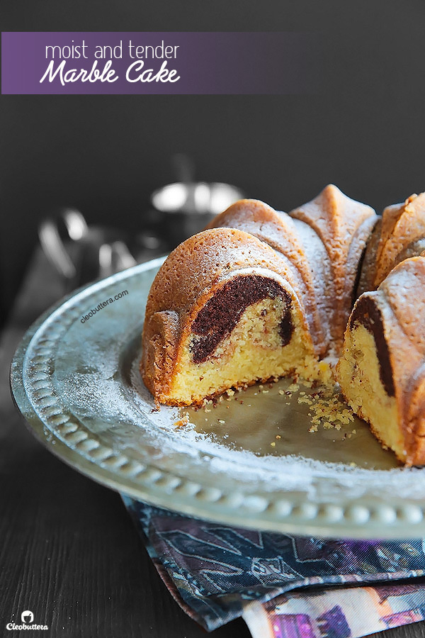 Marble Bundt Cake: so buttery it melts in your mouth!