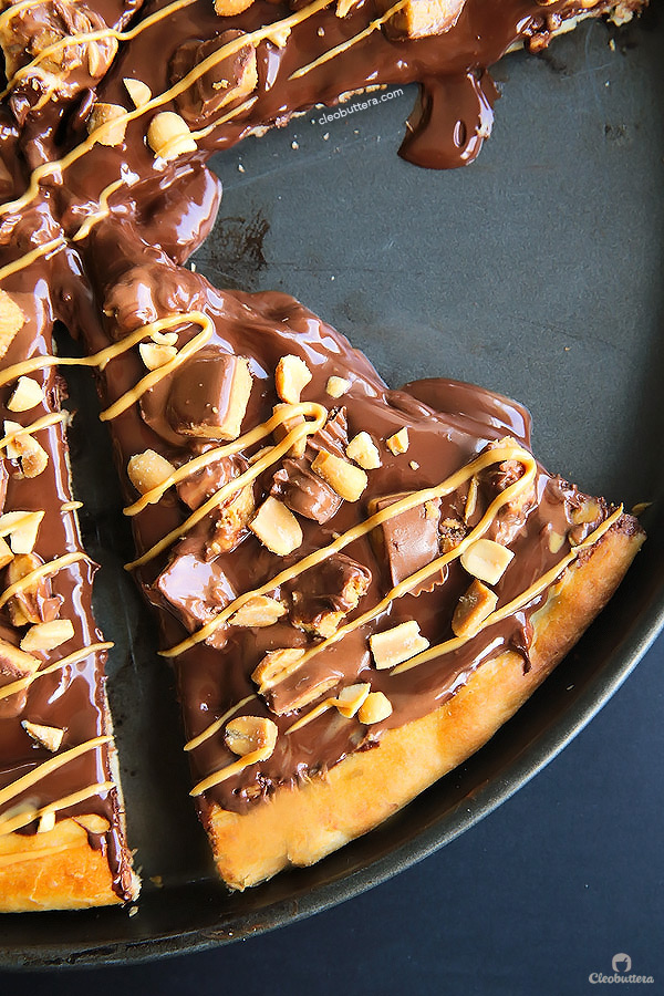 Peanut Butter Cup Pizza Cleobuttera