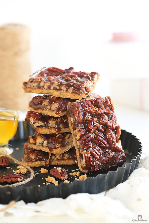 You won’t be able to stop eating these! They are so EASY to make and too dangerous to have around. BEST EVER pecan bars!