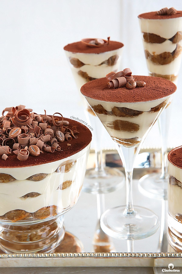 A surprising addition makes this every bit as delicious as the classic Tiramisu, without any of the raw egg dilemma. It’s exceptionally good!