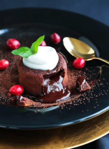 These Decadent Molten Lava Cakes flowing with 4 different fillings, give the restaurant version a run for its money! Choose between peanut butter cup filling, salted caramel, Nutella, leave it plain for the classic OR make one of each. ONE bowl, NO mixer and so QUICK & EASY to make!