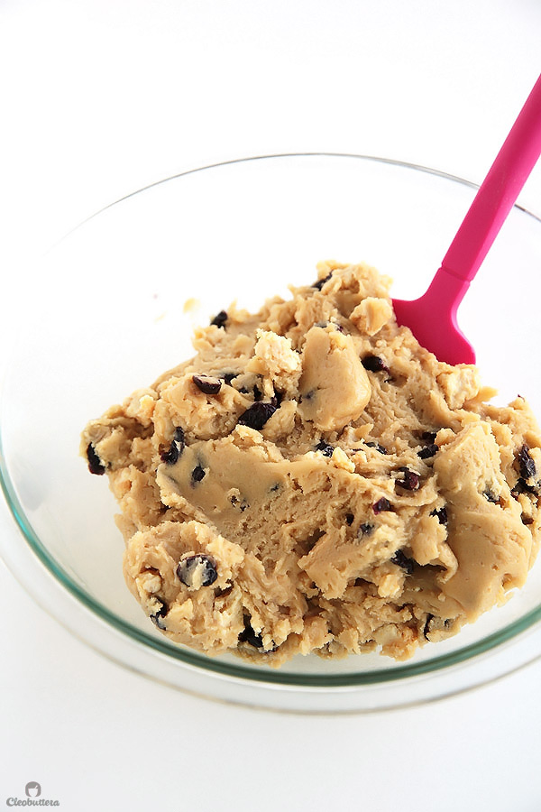 These cookies taste like blueberry muffins, but better. They are incredibly soft, chewy and so thick, with dried blueberries and milk crumbs flavoring every bite. Delish!