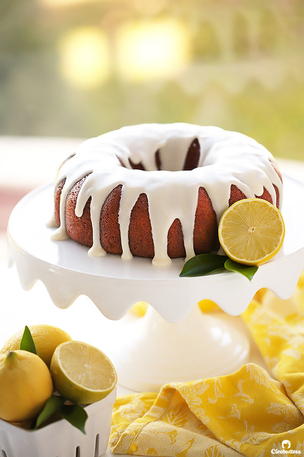 This quadruple lemon bundt cake is as lemony as it gets! A tender sour cream cake is filled with bursts of lemon zest, then brushed with lemon syrup, glazed with lemon cream cheese icing and adorned with candied lemon slices. It’s melt-in-the-mouth refreshing (Poppy seeds are more than welcome here!)