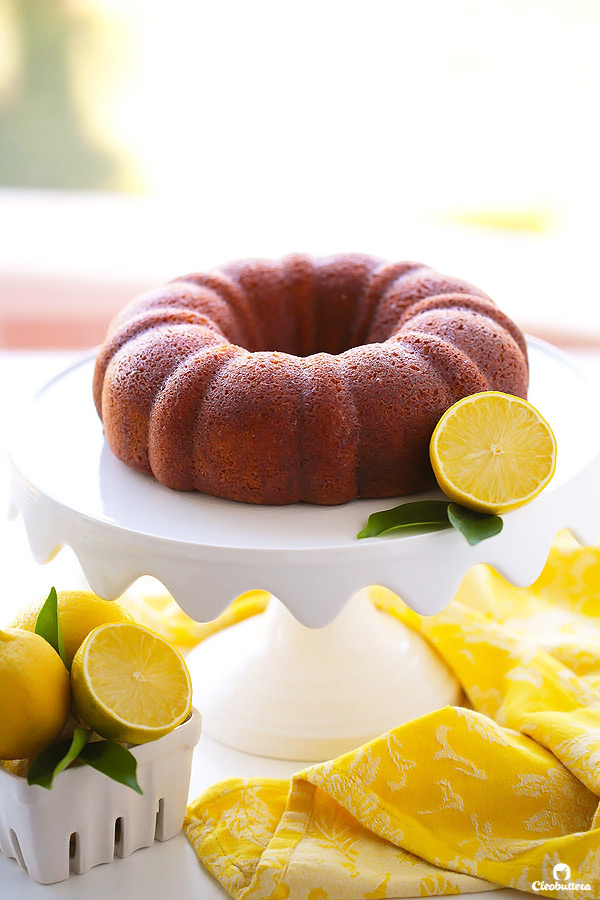 This quadruple lemon bundt cake is as lemony as it gets! A tender sour cream cake is filled with bursts of lemon zest, then brushed with lemon syrup, glazed with lemon cream cheese icing and adorned with candied lemon slices. It’s melt-in-the-mouth refreshing (Poppy seeds are more than welcome here!)