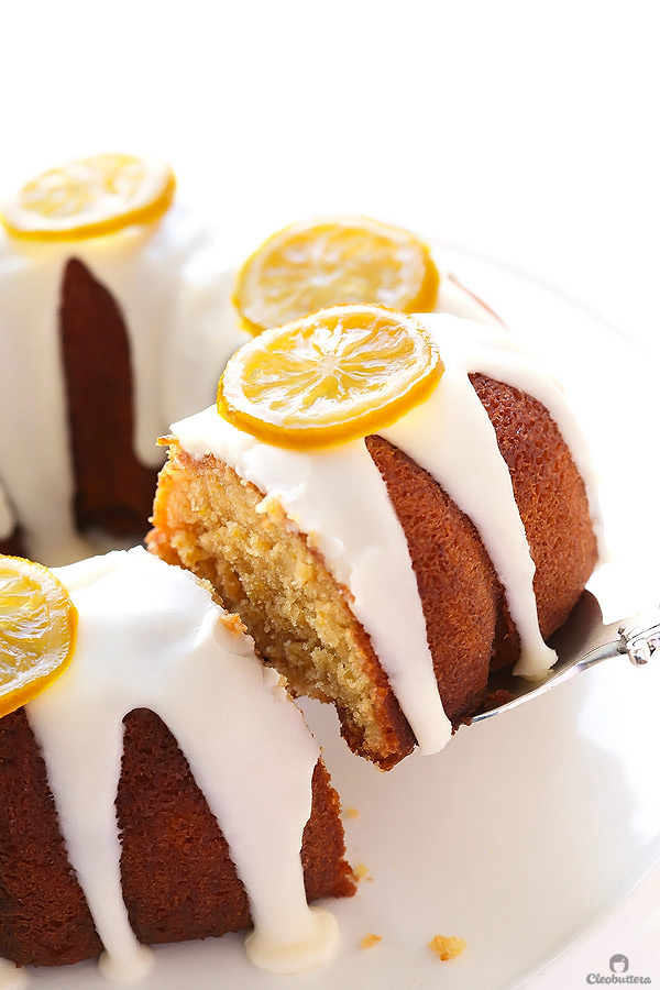 This quadruple lemon bundt cake is as lemony as it gets! A tender sour cream cake is filled with bursts of lemon zest, then brushed with lemon syrup, glazed with lemon cream cheese icing and adorned with candied lemon slices. It’s melt-in-the-mouth refreshing (Poppy seeds are more than welcome here!)