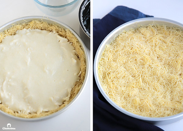 This recipe breaks some cheese Kunafa-making rules, but the result is one of the best you’ll ever have! A simple trick keeps the cheese filling from hardening even after it has cooled down.