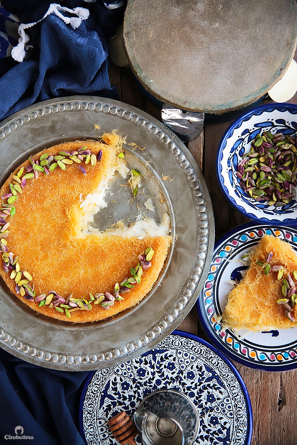 This recipe breaks some cheese Kunafa-making rules, but the result is one of the best you’ll ever have! A simple trick keeps the cheese filling from hardening even after it has cooled down.