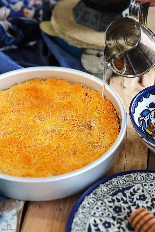 This recipe breaks some cheese Kunafa-making rules, but the result is one of the best you’ll ever have! A simple trick keeps the cheese filling from hardening even after it has cooled down.