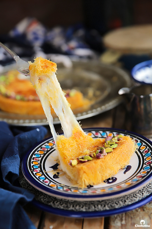 This recipe breaks some cheese Kunafa-making rules, but the result is one of the best you’ll ever have! A simple trick keeps the cheese filling from hardening even after it has cooled down.