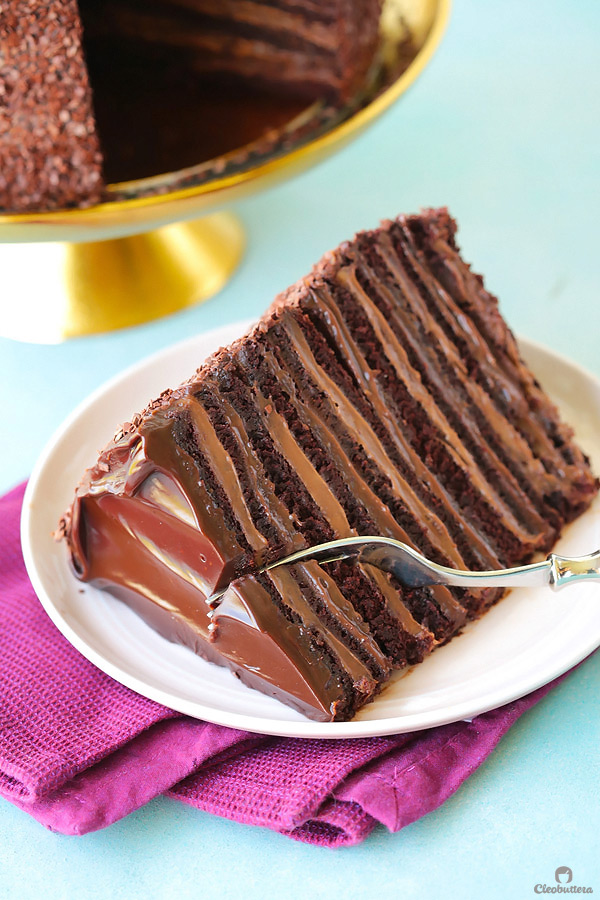 Strawberry Dark Chocolate Truffle Cake - Cake by Courtney