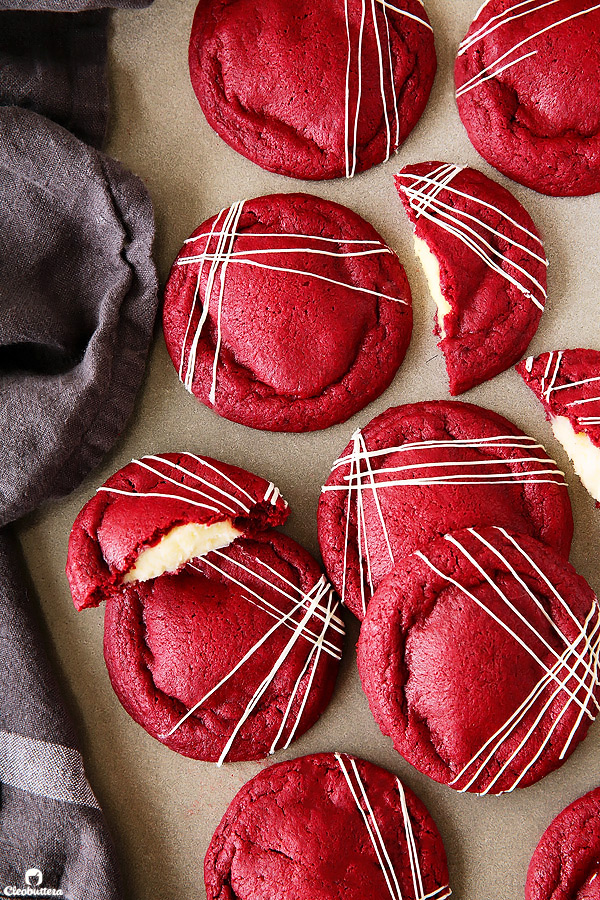 inside out red velvet cookies