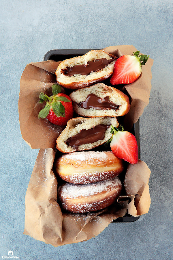 Nutella Filled Mini Doughnuts