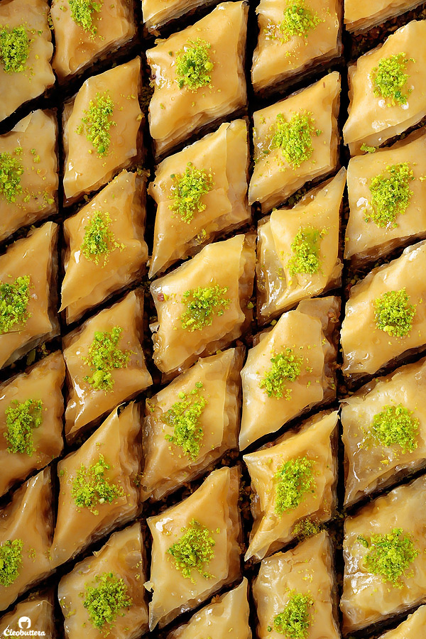 Pistachio Baklava Tray