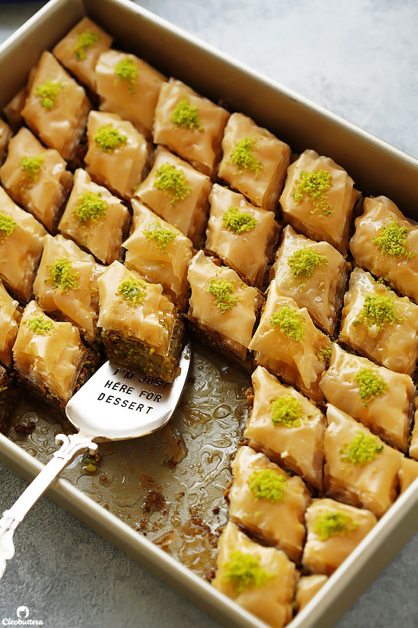 Sweet Traditional Greek Baklava - A Bite From Every Book