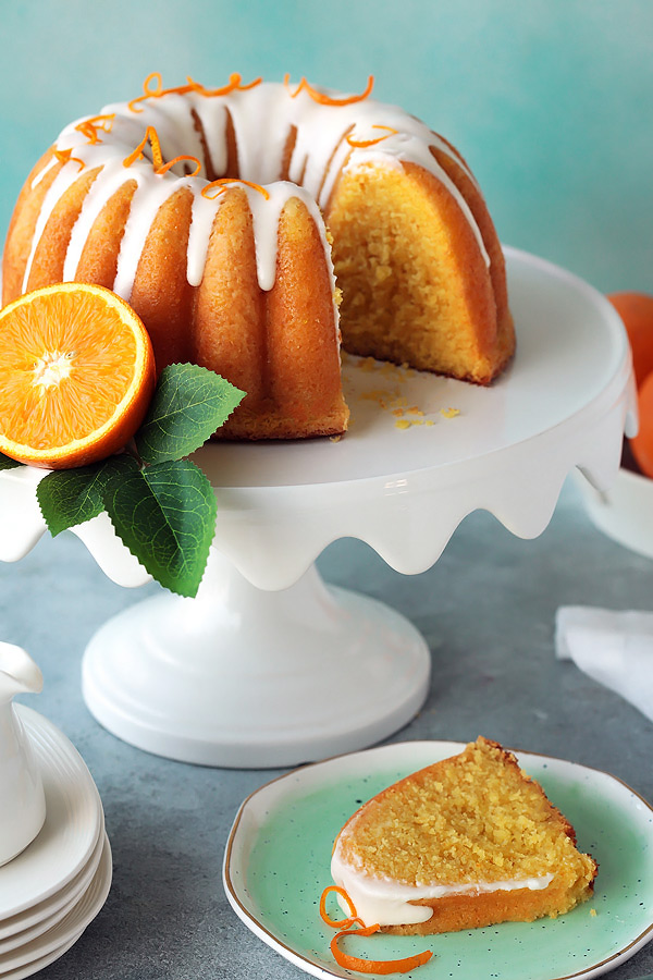 Blood orange flavored cake + glaze : r/Baking