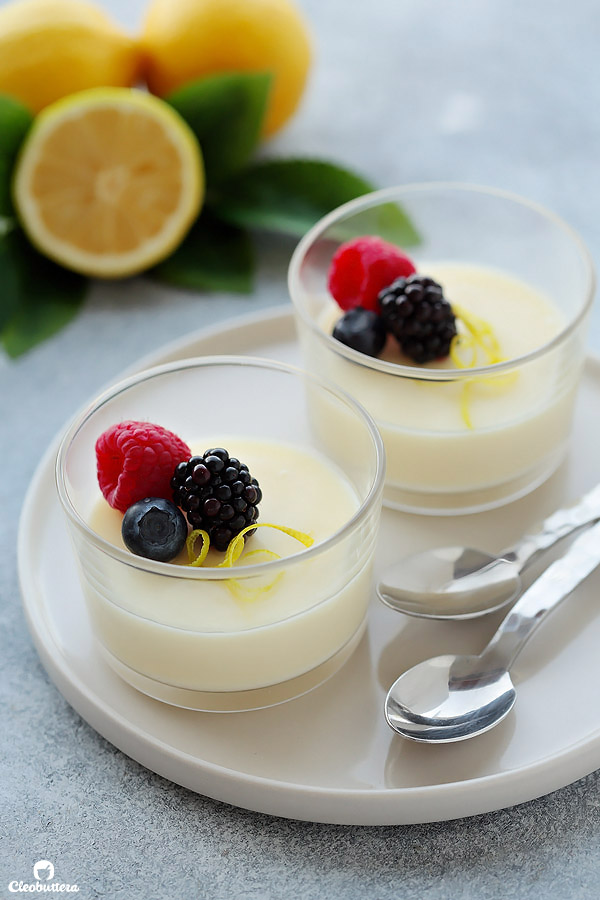 A 3 ingredient, velvety British dessert with an utterly creamy texture and bright lemon flavor.  A real treat for citrus lovers! 