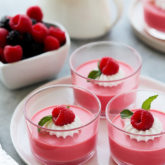 A major jello upgrade, transforming it into a creamy dessert with the addition yogurt and heavy cream.  Light in texture, rich in flavor, perfectly sweet with lovely notes of tanginess.