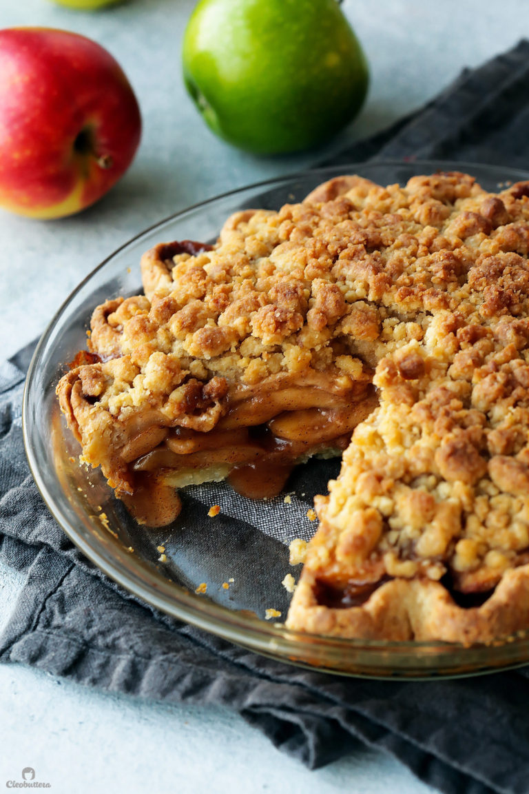 gluten free apple crumb pie