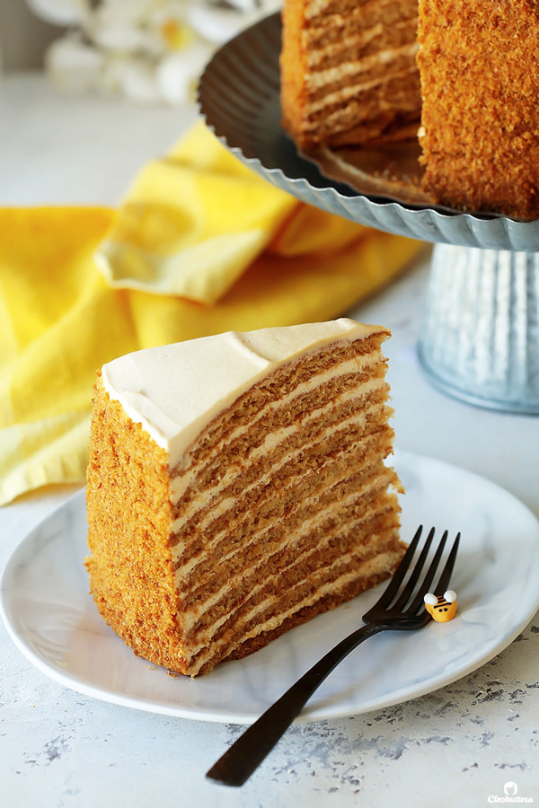 Russian Poppy Seed Honey Cake - Simply Home Cooked