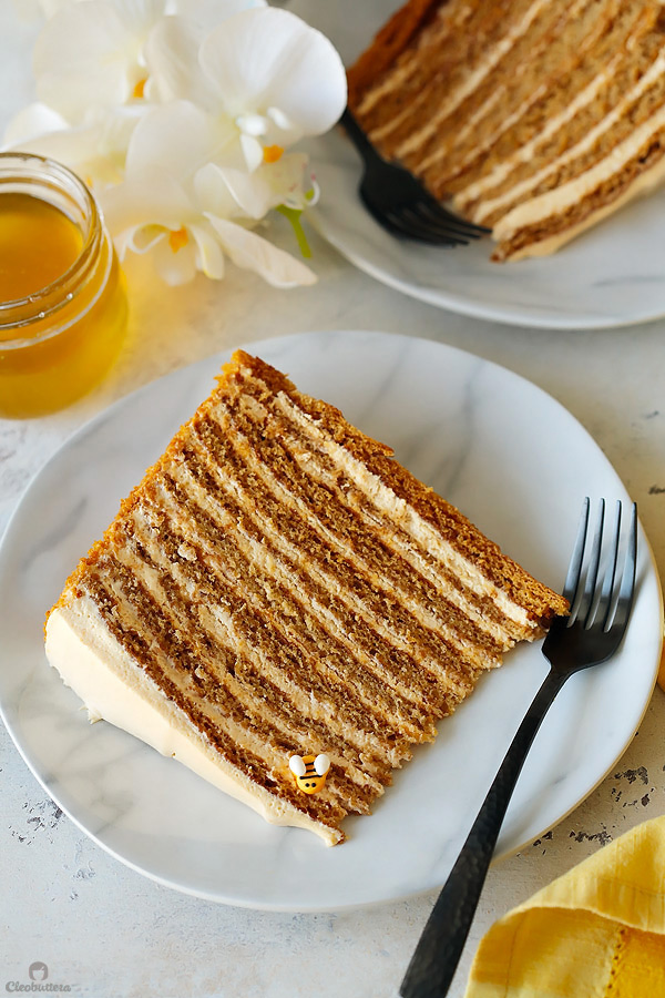 The Most Amazing Russian Honey Cake | Cleobuttera