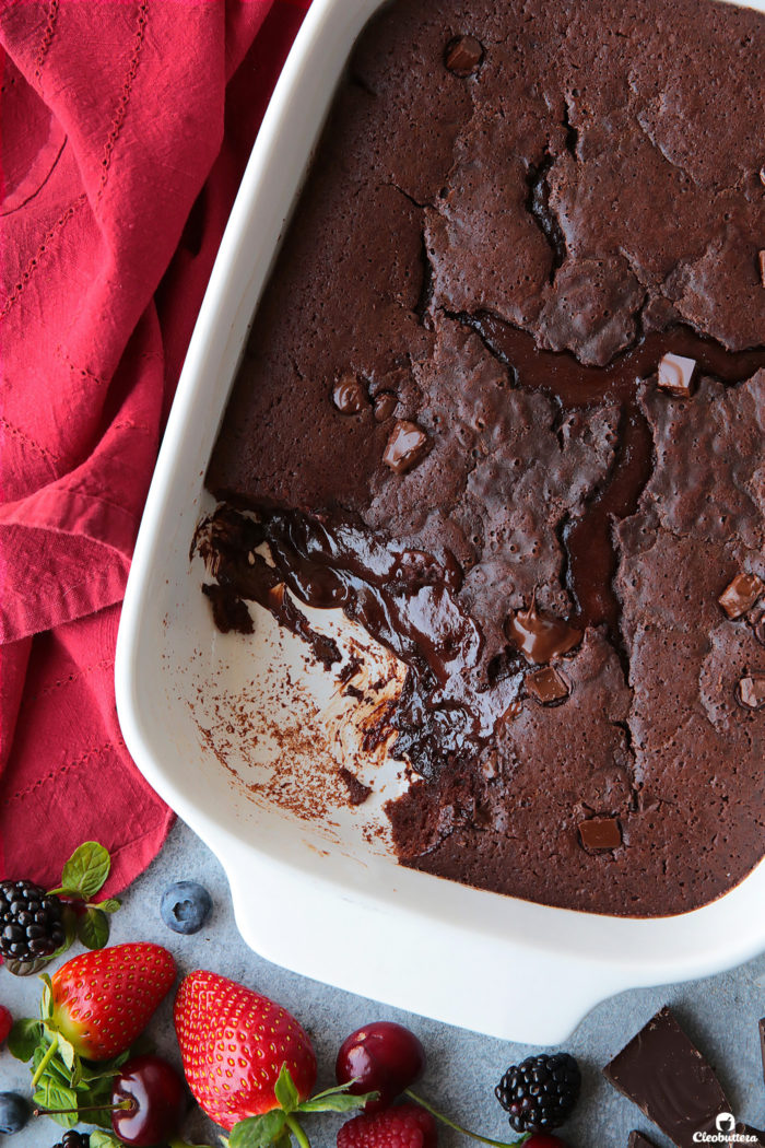 Chocolate Pudding Poke Cake | Table for Two® by Julie Chiou