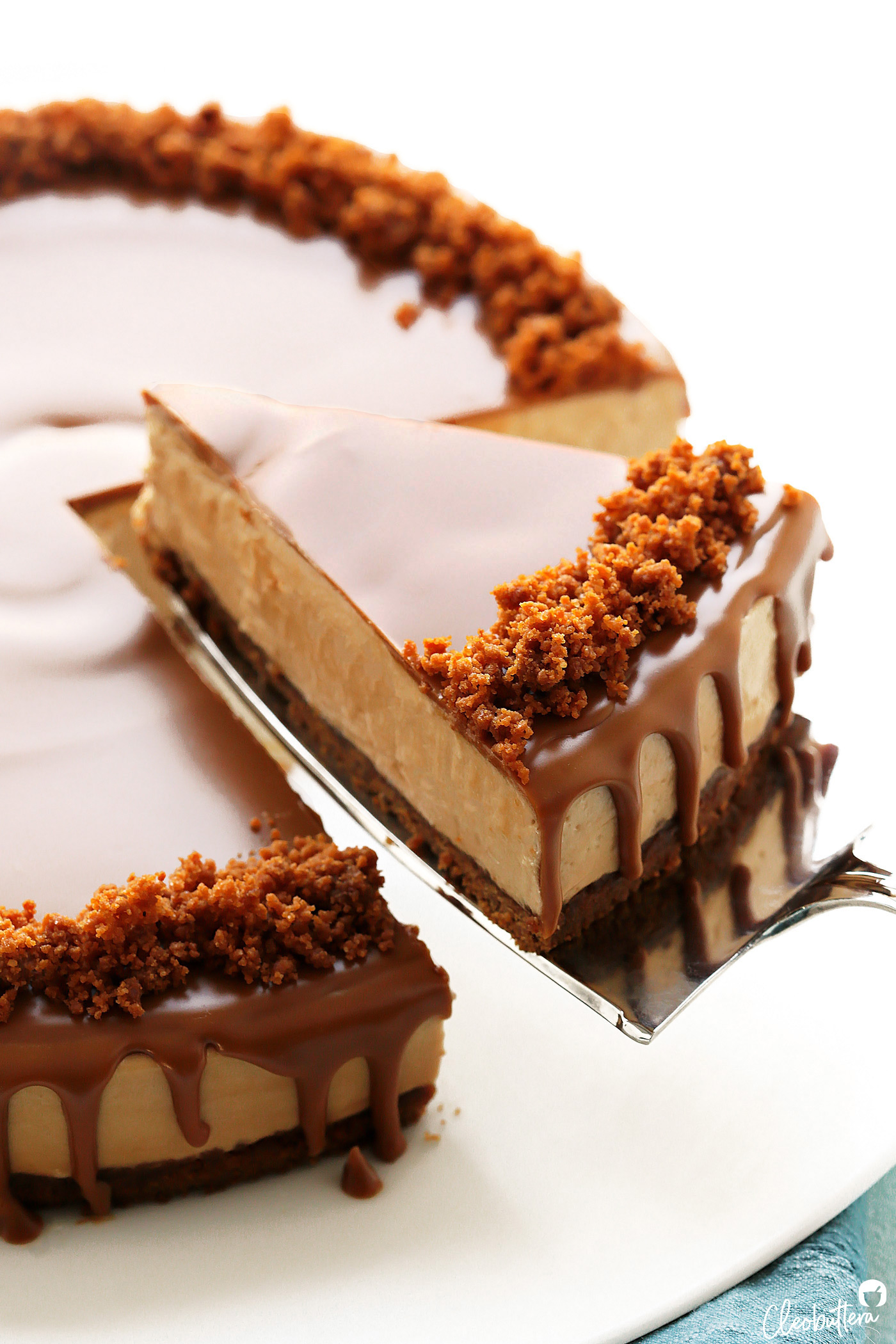 No-Bake Lotus Biscoff Cheesecake | Cleobuttera